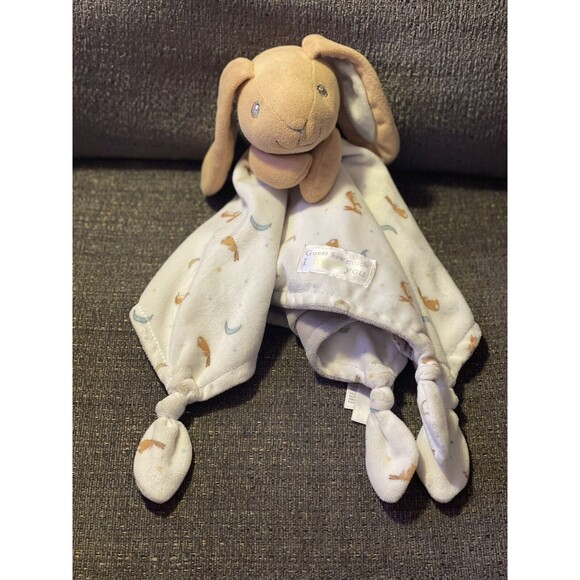 Guess How Much I Love You Lovey Nut Brown Hare Baby Lovey Bunny Knotted Soother - Picture 1 of 6